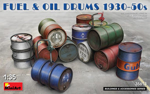 Miniart - 1/35 Fuel & Oil Drums 1930-50s