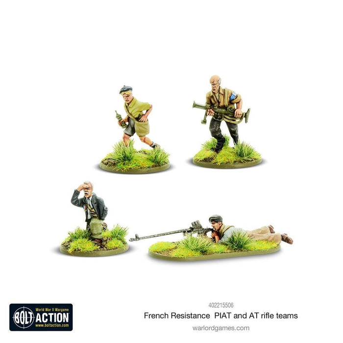 Warlord - Bolt Action  French Resistance PIAT & Anti-tank Rifle Teams