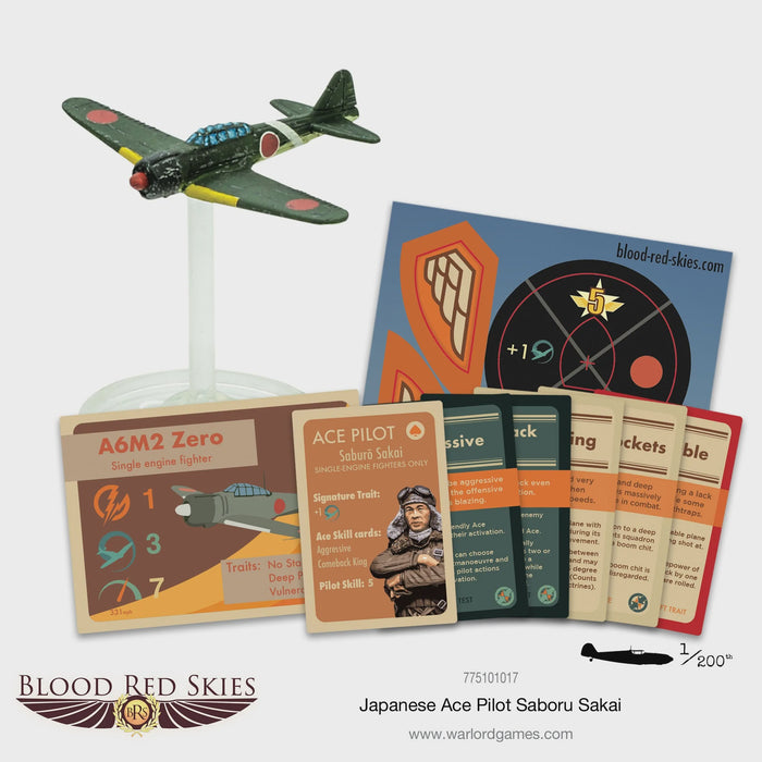 Warlord - Blood Red Skies Japanese Ace Pilot: Saburo Sakai (limited to 50)