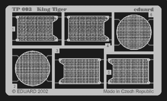 Eduard - 1/35 King Tiger (Photo-etched) (for Tamiya) TP003