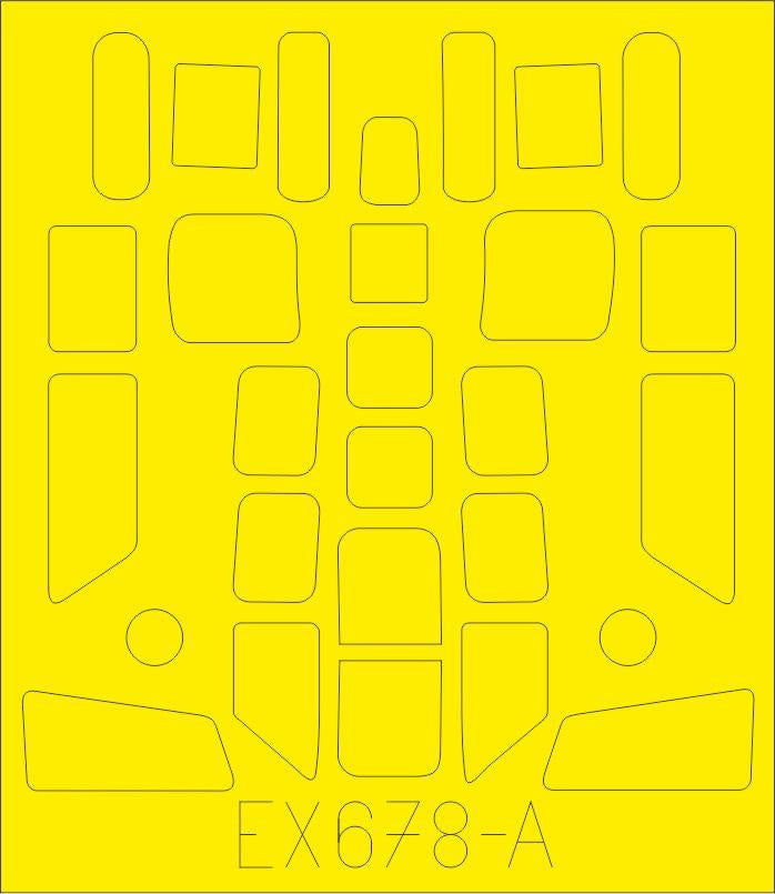 Eduard - 1/48 B-17G Masking sheet (for HKM) EX678