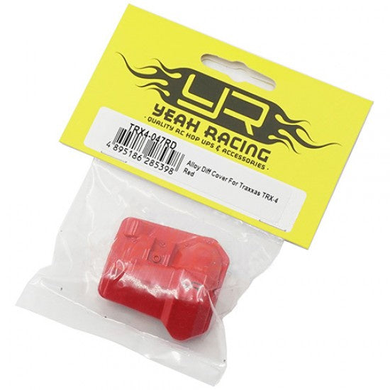 Yeah Racing - Alloy Diff Cover For Traxxas TRX-4 Red