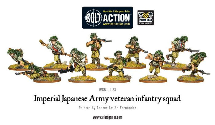 Warlord - Bolt Action  Japanese Veteran Infantry Squad