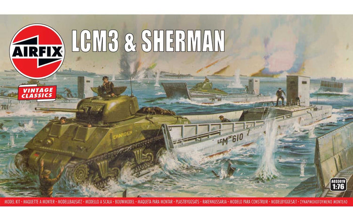 Airfix - 1/76 LCM III Landing & Sherman