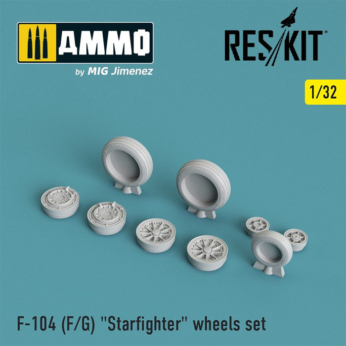 Reskit - 1/32 F-104 (F/G) "Starfighter" Wheels Set (RS32-0010)