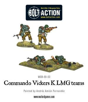 Warlord - Bolt Action  Commando Vickers K LMG Teams