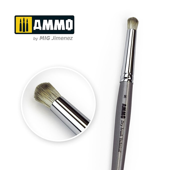 AMMO - #8 Drybrush Technical Brush