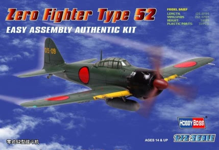 Hobby Boss - 1/72 Japanese A6M5 Type 0 Model 52 (80241)