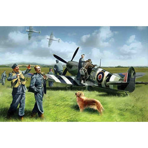 ICM - 1/48 Spitfire Mk.IX w/Pilots & Ground Personnel