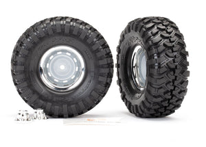 Traxxas - Tyres & Wheels (1.9" Chrome Wheels & Canyon Trail Tires) (2)