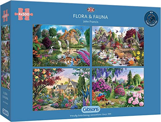 Gibsons - Flora & Fauna (4 x 500 pcs)