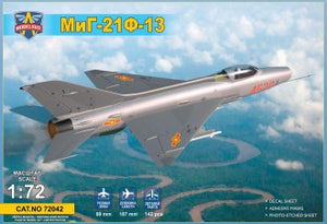 Modelsvit - 1/72 Mig-21 F-13 Supersonic Jet Fighter
