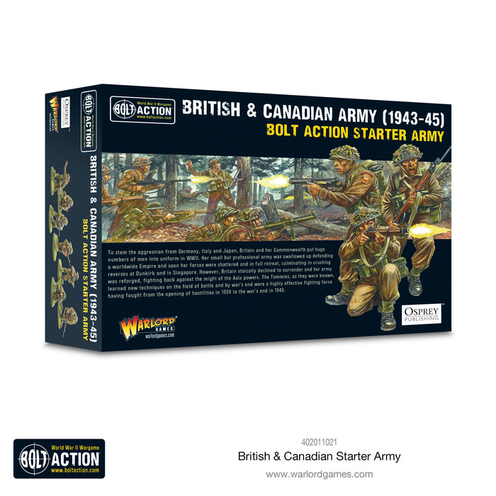 Warlord - Bolt Action  British & Canadian Army (1943-45) Starter Army