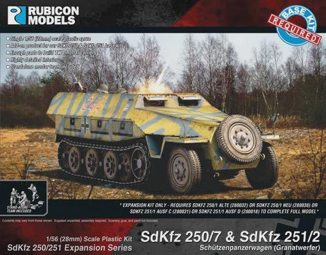 Rubicon Models - 1/56 SdKfz 250/251 Expansion Set - 250/7 & 251/2 Mortar