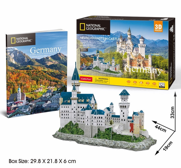 Cubic Fun - National Geographic - Neuschwanstein Castle (121pcs) (3D)