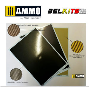 Belkits - 1/24 Carbon Plain Weave (A5 Decal sheet)