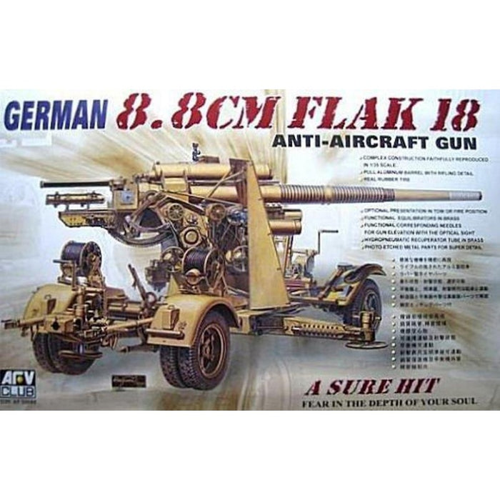 AFV Club - 1/35 German 8.8cm Flak 18 Anti-Aircraft Gun