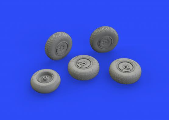 Eduard - 1/48 He 219 Wheels  Brassin set (for Tamiya) 648328