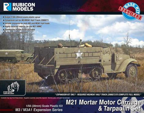 Rubicon Models - 1/56 M3/M3A1 Expansion - M21 MMC & Tarpaulin Set