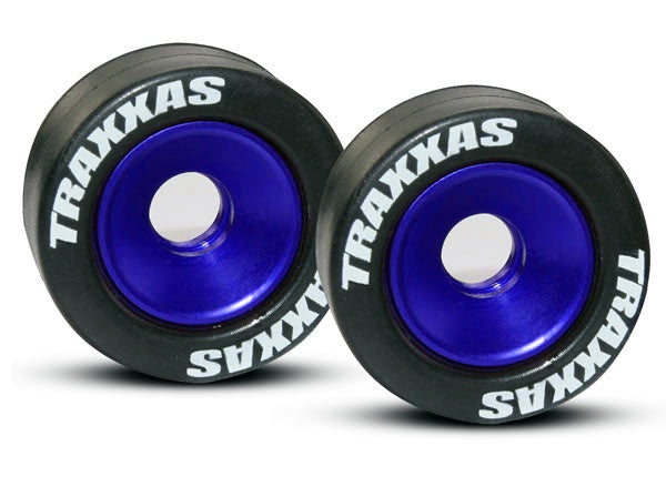 Traxxas - 5186A - Wheels Aluminium (Blue-Anodized) Wheelie bar (SL/RU/ST)