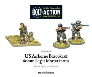 Warlord - Bolt Action  US Airborne Bazooka & 60mm light mortar team