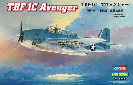 Hobby Boss - 1/48 US TBF-1C Avenger Torpedo-Bomber