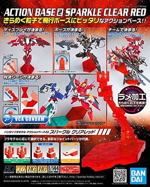 Bandai - Action Base 2 Clear Sparkle Red
