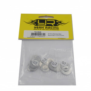 Yeah Racing - 8x14mm Stainless Spacer Set 0.1 - 0.2 - 0.3mm (#)
