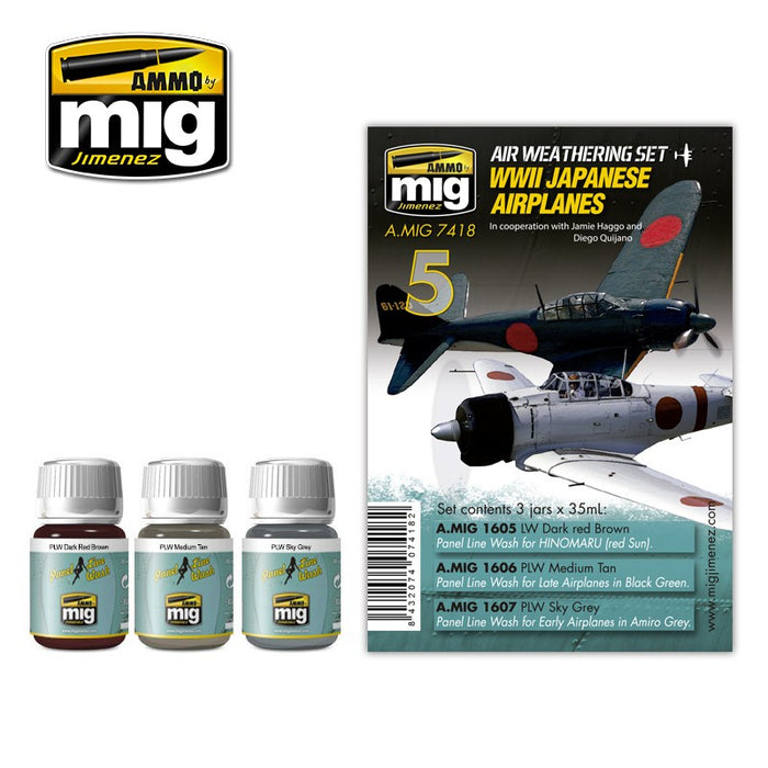 AMMO - 7418 WWII Japanese Airplanes (Air Weathering Set)