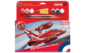 Airfix - 1/72 RAF Red Arrows Hawk (Starter Set Incl.Paint) (A55202B)