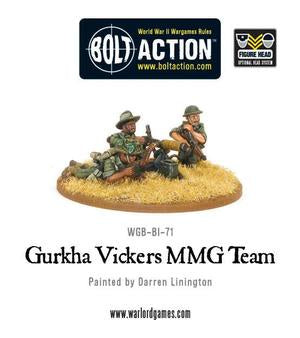 Warlord - Bolt Action  Gurkha Vickers MMG Team