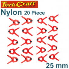 Tork Craft - Nylon Spring Clamp 25mm 20Pce Set
