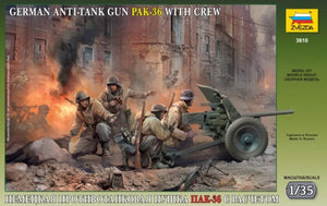 Zvezda - 1/35 Pak 36 With Crew
