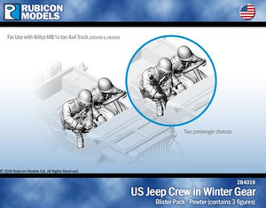 Rubicon Models - 1/56 US Jeep Crew - US Infantry in Winter Gear