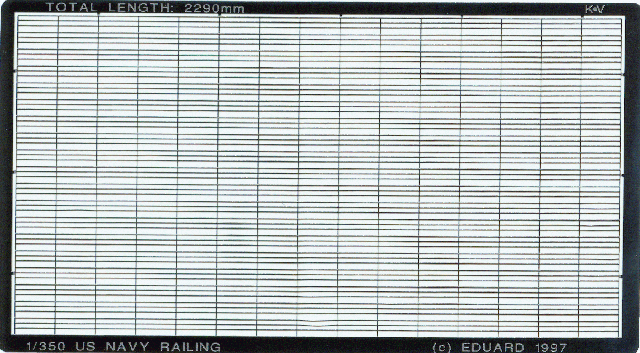 Eduard - 1/350 US Navy Railing (Photo-etched) 99001