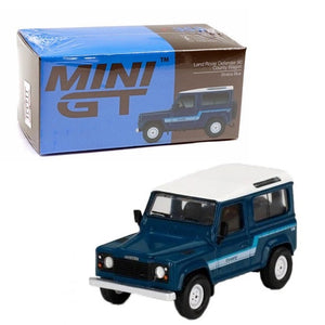 Mini GT - 1/64 Land Rover Defender 90 County Wagon (Stratos Blue)