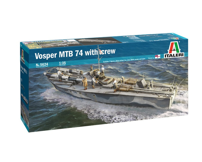 Italeri - 1/35 Vosper 74 Torpedo Boat with Crew