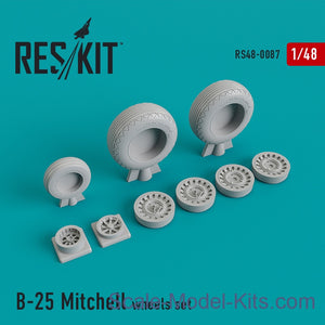 Reskit - 1/48 B-25 Mitchell Wheels Set (RS48-0087)