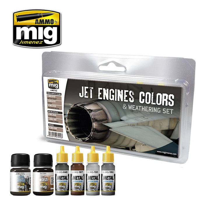 AMMO - 7445 Jet Engines Colors (Air Weathering Set)