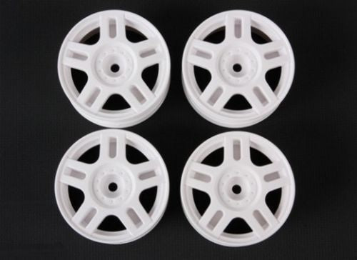Tamiya - White Split 5-Spoke Wheels +2 (4pcs)