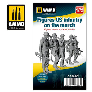AMMO 8916 - 1/72 Figures US infantry on the march