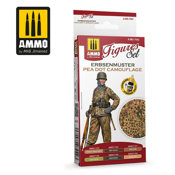 AMMO - 7042 Erbsenmuster Pea Dot Camouflage (Paint Set)