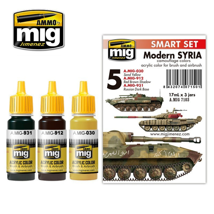 AMMO - 7103 Modern Syria Camouflage Colors (Paint Set)