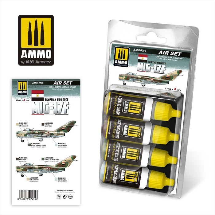 AMMO - 7255 MIG-17F Egyptian Air Force (Paint Set)
