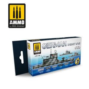 AMMO - 7258 German U-Boot WWII Set (Paint Set)