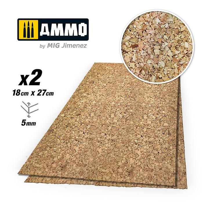 AMMO - Create Cork - Thick Grain (5mm) 2pcs