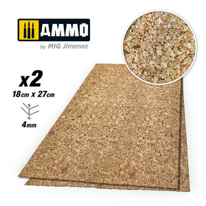 AMMO - Create Cork - Thick Grain (4mm) 2pcs