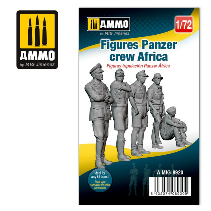 AMMO 8920 - 1/72 Figures Panzer Crew Africa