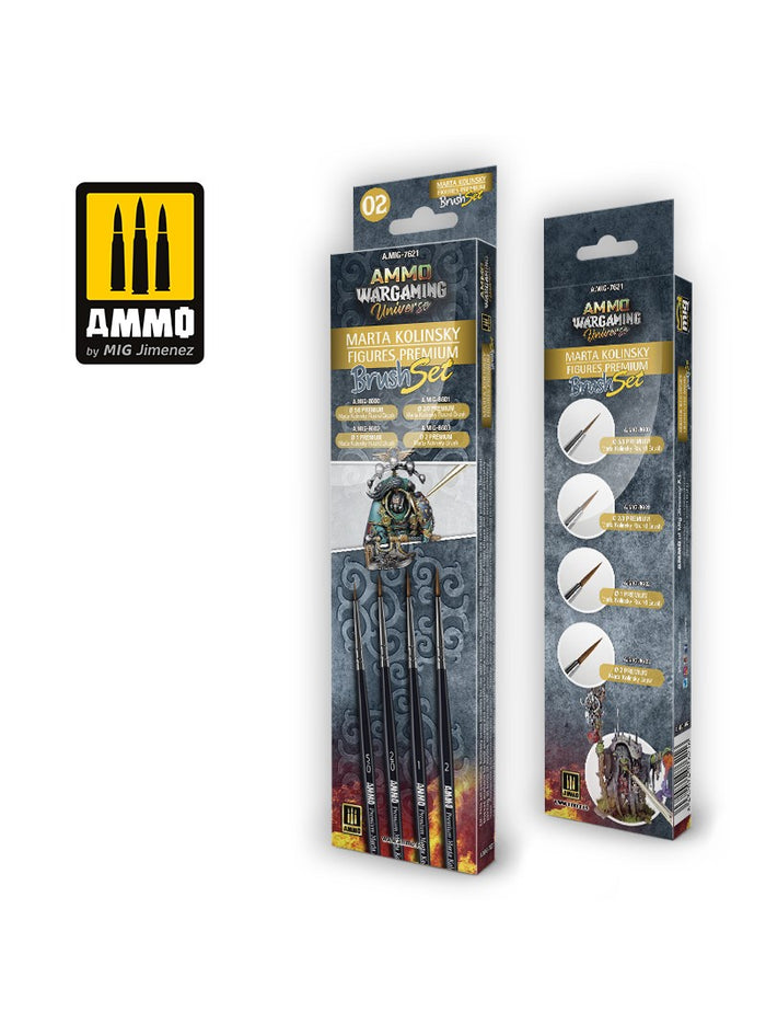 AMMO WARGAMING UNIVERSE - Marta Kolinsky Figures Premium Brush Set