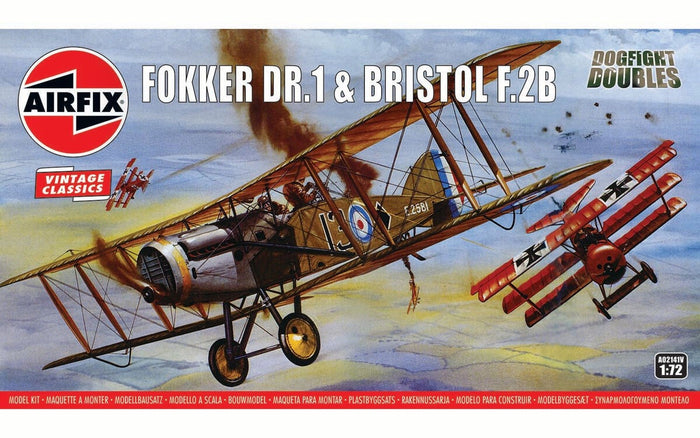 Airfix - 1/72 Fokker Dr.1 And Bristol F.2B - Dogfight Doubles